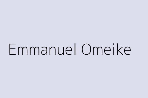 Emmanuel Omeike